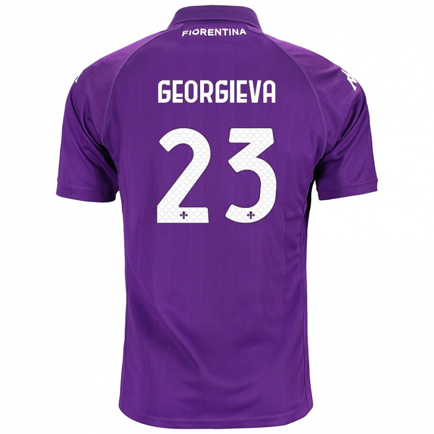 Kinder Marina Georgieva #23 Violett Heimtrikot Trikot 2024/25 T-Shirt