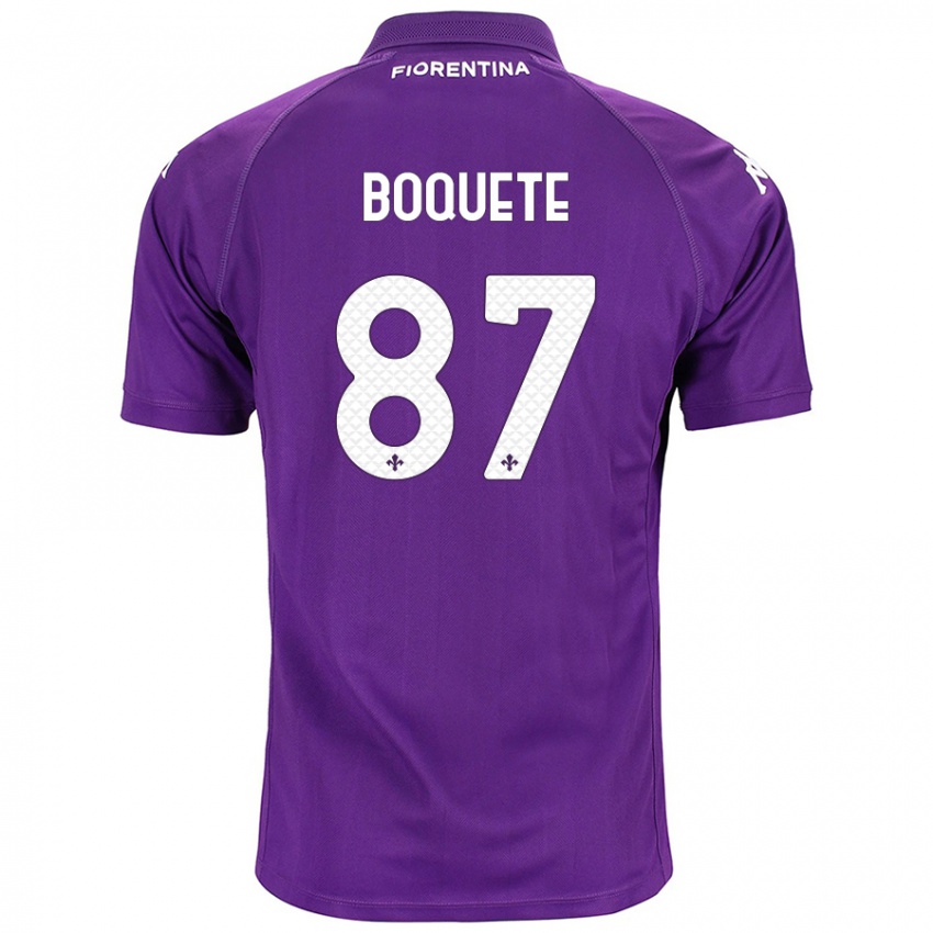 Kinder Veronica Boquete #87 Violett Heimtrikot Trikot 2024/25 T-Shirt