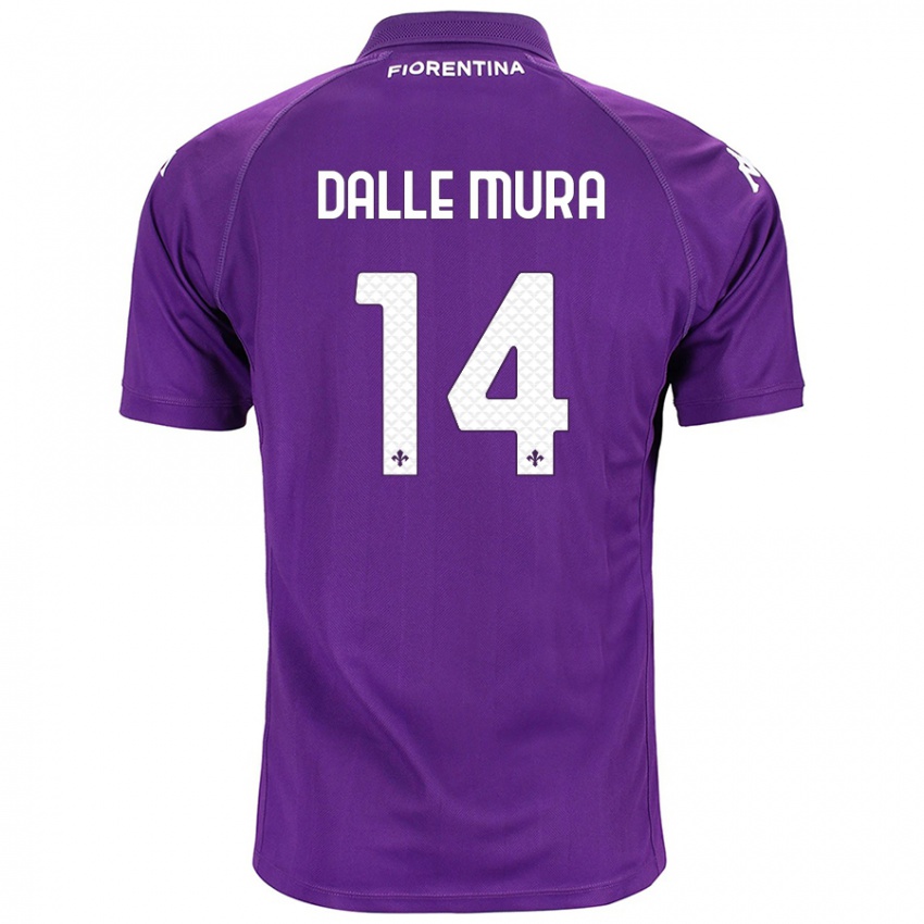 Kinder Christian Dalle Mura #14 Violett Heimtrikot Trikot 2024/25 T-Shirt