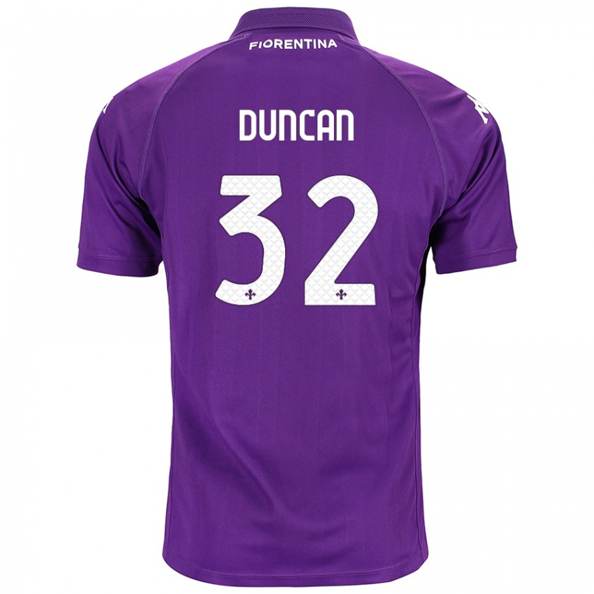 Kinder Alfred Duncan #32 Violett Heimtrikot Trikot 2024/25 T-Shirt