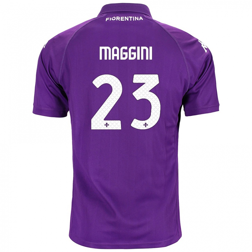 Kinder Filippo Maggini #23 Violett Heimtrikot Trikot 2024/25 T-Shirt