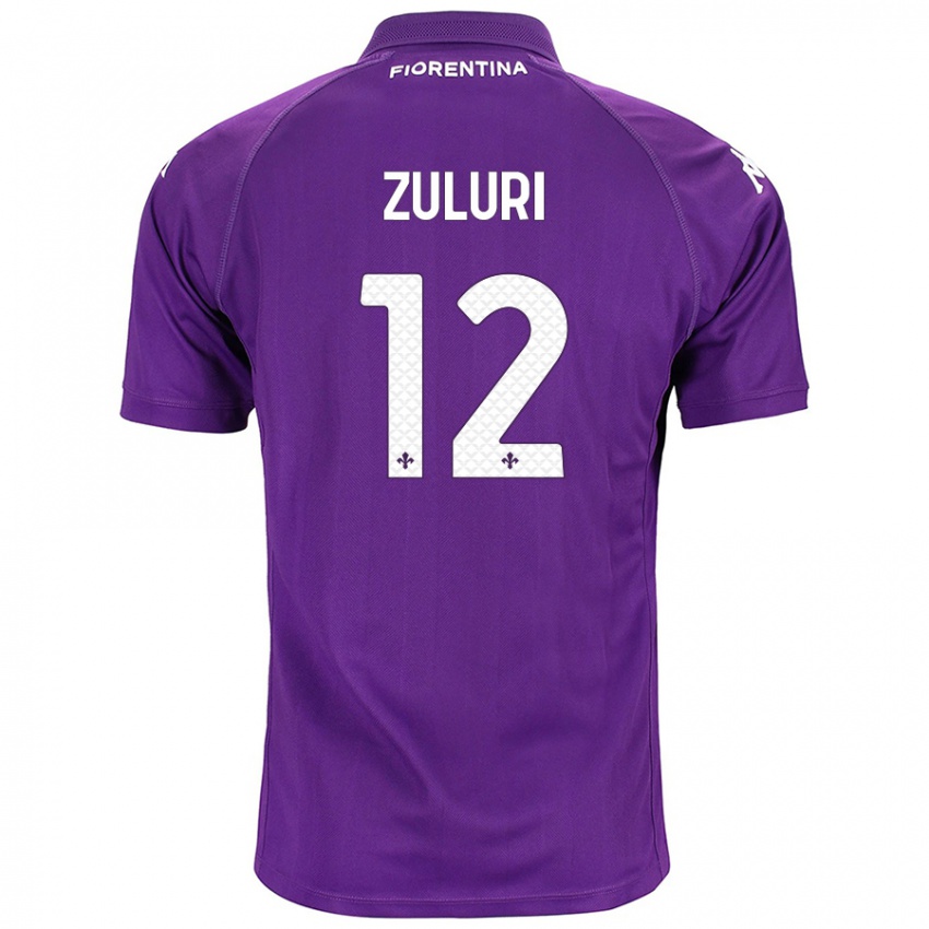 Kinder Athena Zuluri #12 Violett Heimtrikot Trikot 2024/25 T-Shirt