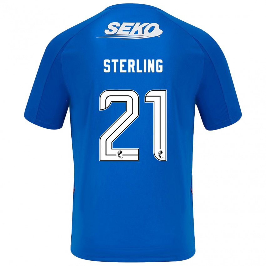 Kinder Dujon Sterling #21 Dunkelblau Heimtrikot Trikot 2024/25 T-Shirt