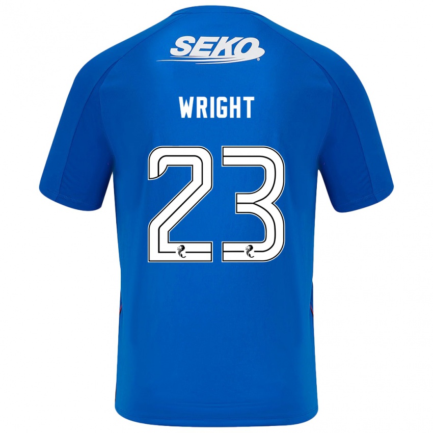 Kinder Scott Wright #23 Dunkelblau Heimtrikot Trikot 2024/25 T-Shirt