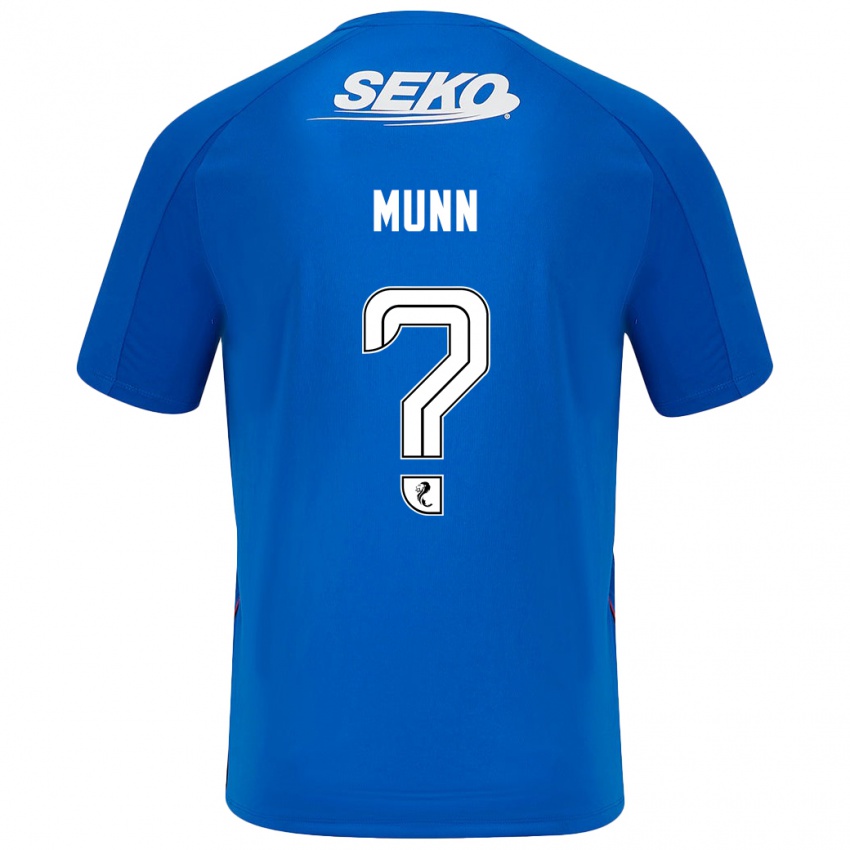 Kinder Mason Munn #0 Dunkelblau Heimtrikot Trikot 2024/25 T-Shirt