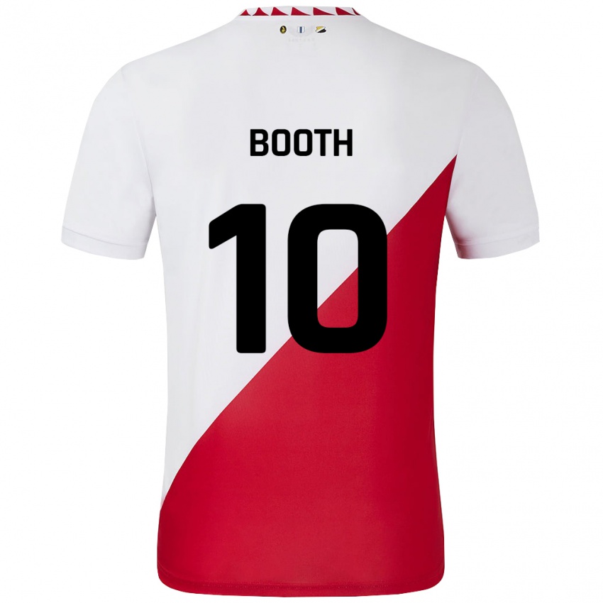 Kinder Taylor Booth #10 Weiß Rot Heimtrikot Trikot 2024/25 T-Shirt