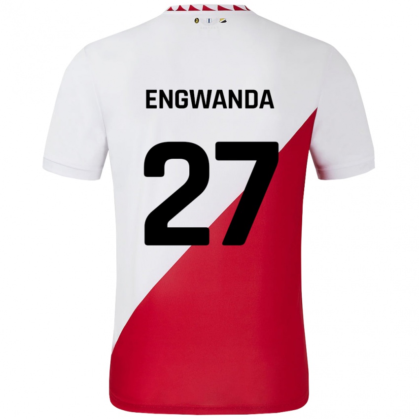 Kinder Alonzo Engwanda #27 Weiß Rot Heimtrikot Trikot 2024/25 T-Shirt