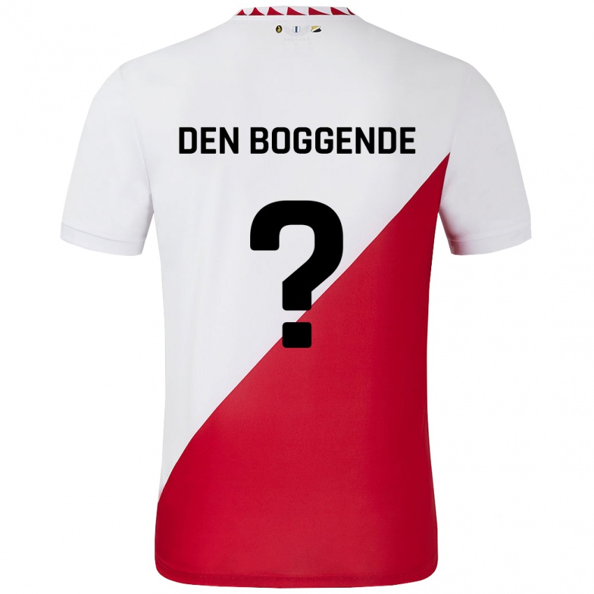 Kinder Tijn Den Boggende #0 Weiß Rot Heimtrikot Trikot 2024/25 T-Shirt