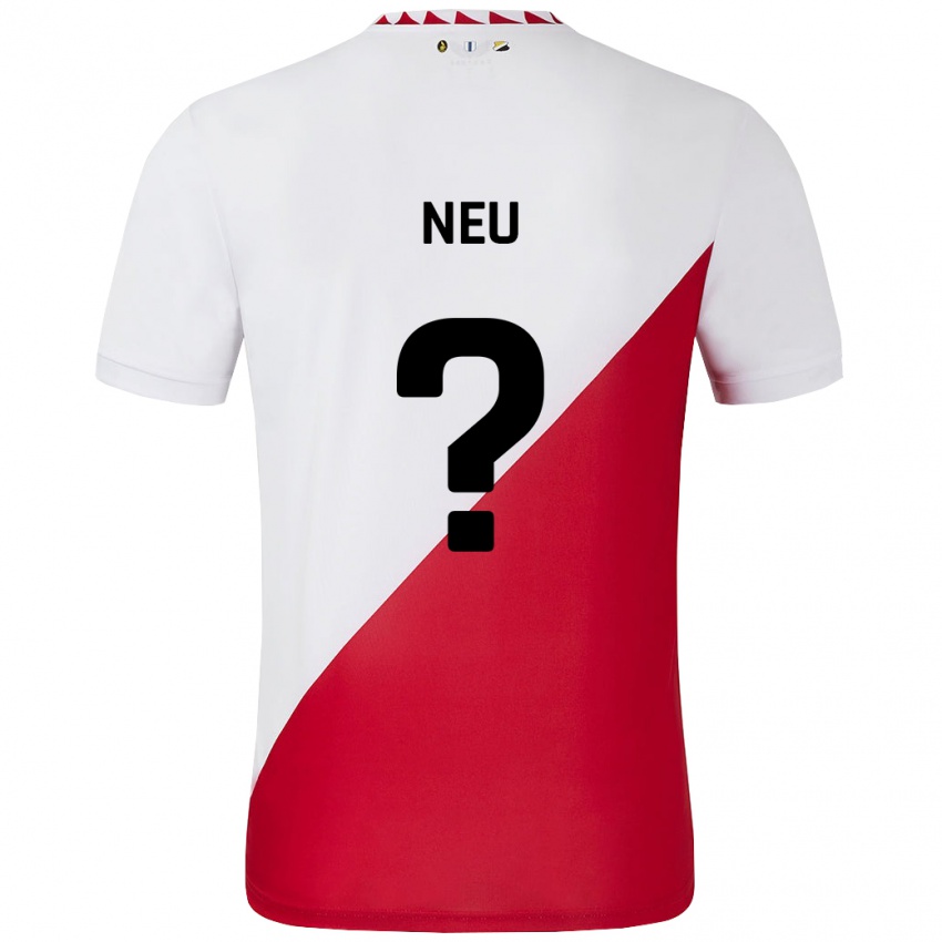 Kinder Luca Neu #0 Weiß Rot Heimtrikot Trikot 2024/25 T-Shirt