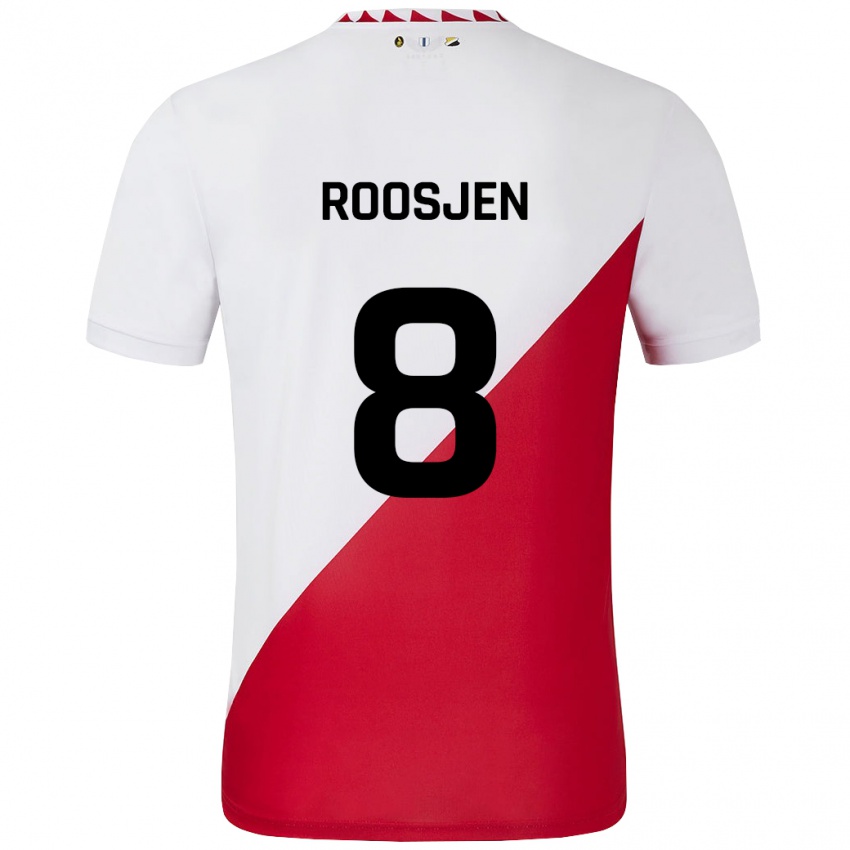 Kinder Judith Roosjen #8 Weiß Rot Heimtrikot Trikot 2024/25 T-Shirt