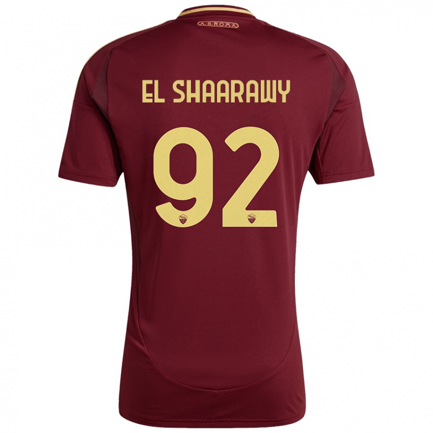 Kinder Stephan El Shaarawy #92 Rot Braun Gold Heimtrikot Trikot 2024/25 T-Shirt