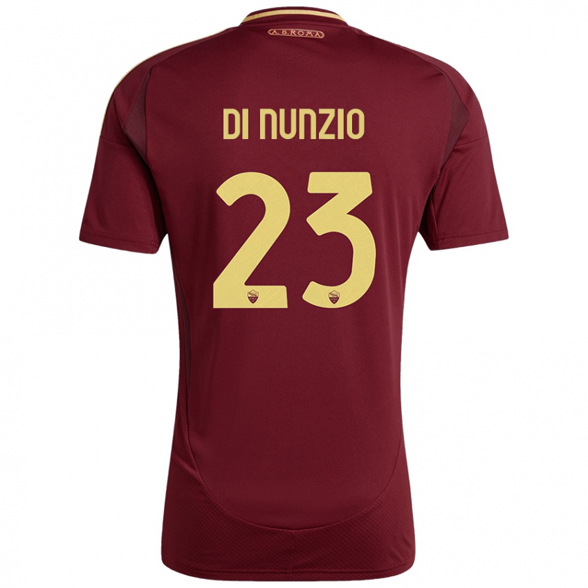 Kinder Alessandro Di Nunzio #23 Rot Braun Gold Heimtrikot Trikot 2024/25 T-Shirt