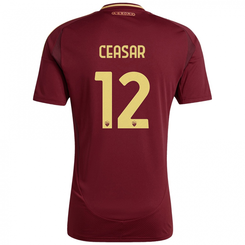 Kinder Camelia Ceasar #12 Rot Braun Gold Heimtrikot Trikot 2024/25 T-Shirt