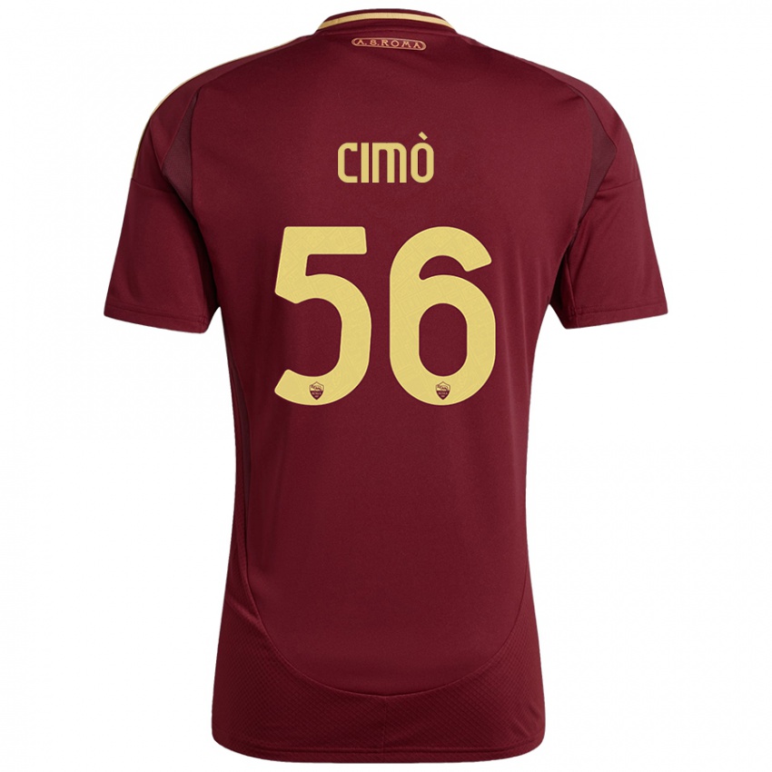 Kinder Giada Cimò #56 Rot Braun Gold Heimtrikot Trikot 2024/25 T-Shirt