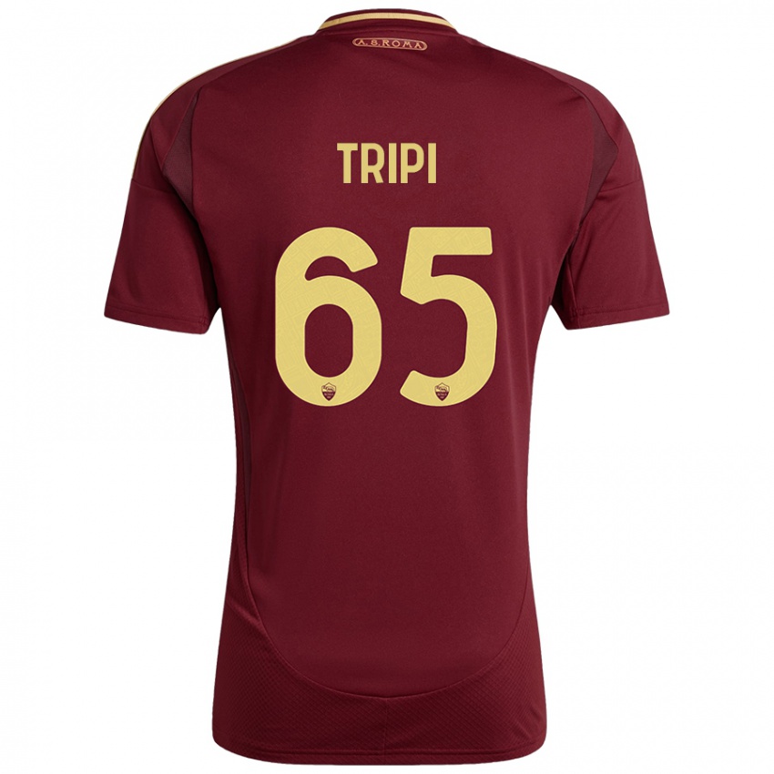 Kinder Filippo Tripi #65 Rot Braun Gold Heimtrikot Trikot 2024/25 T-Shirt