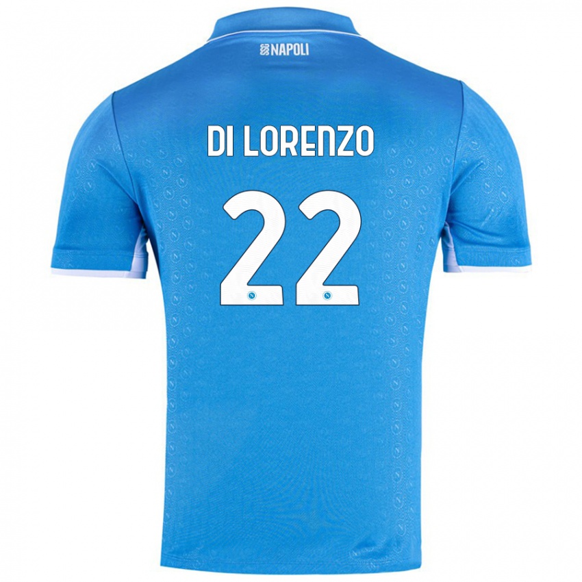 Kinder Giovanni Di Lorenzo #22 Himmelblau Heimtrikot Trikot 2024/25 T-Shirt