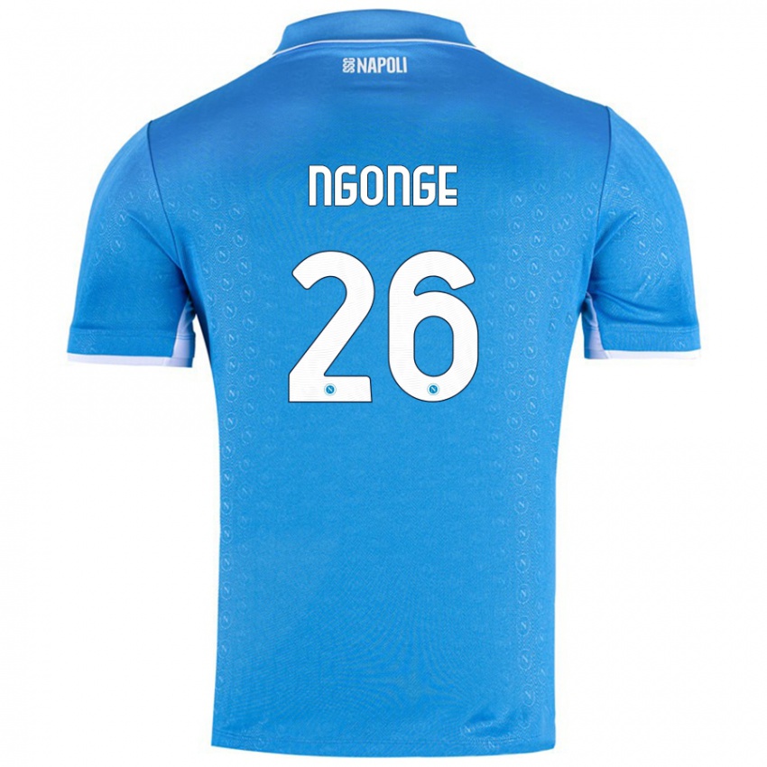 Kinder Cyril Ngonge #26 Himmelblau Heimtrikot Trikot 2024/25 T-Shirt