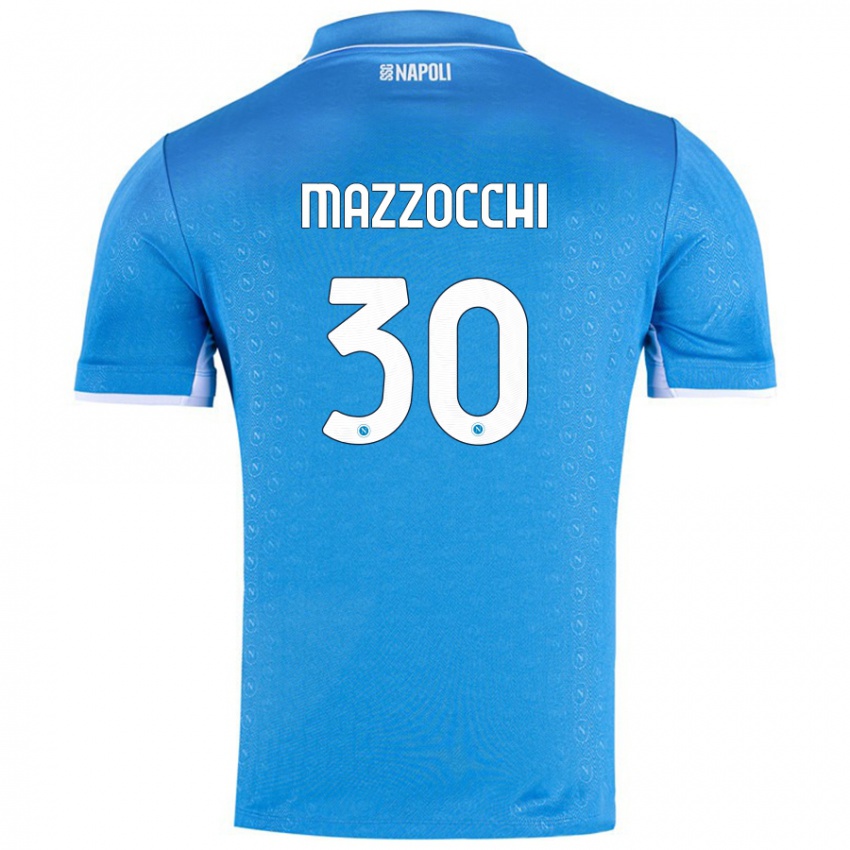 Kinder Pasquale Mazzocchi #30 Himmelblau Heimtrikot Trikot 2024/25 T-Shirt