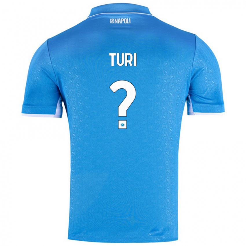 Kinder Claudio Turi #0 Himmelblau Heimtrikot Trikot 2024/25 T-Shirt