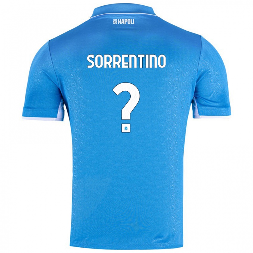 Kinder Andrea Sorrentino #0 Himmelblau Heimtrikot Trikot 2024/25 T-Shirt