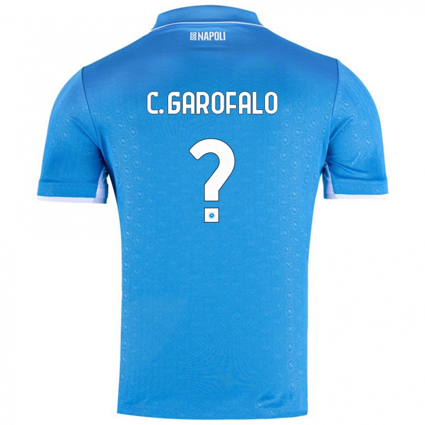 Kinder Christian Garofalo #0 Himmelblau Heimtrikot Trikot 2024/25 T-Shirt