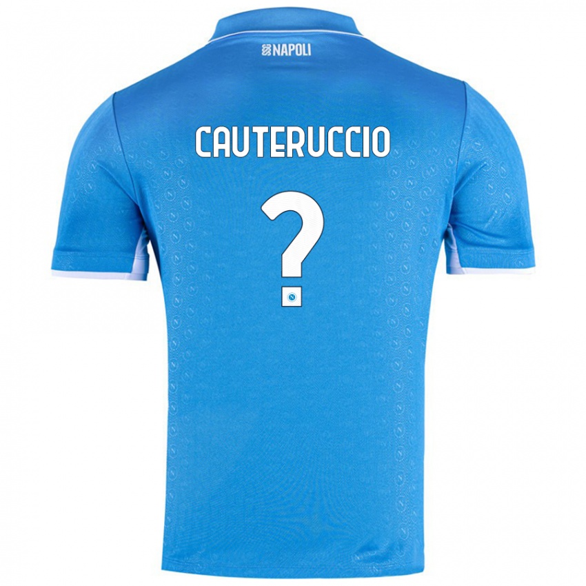 Kinder Walter Cauteruccio #0 Himmelblau Heimtrikot Trikot 2024/25 T-Shirt