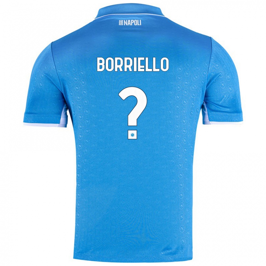 Kinder Salvatore Borriello #0 Himmelblau Heimtrikot Trikot 2024/25 T-Shirt