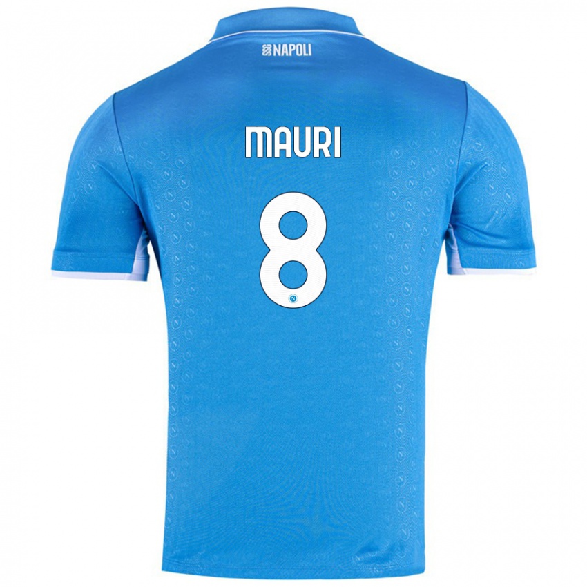 Kinder Claudia Mauri #8 Himmelblau Heimtrikot Trikot 2024/25 T-Shirt