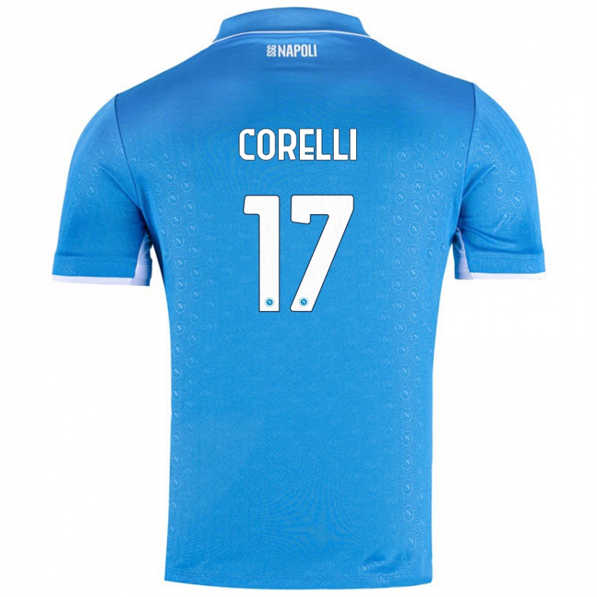 Kinder Alice Corelli #17 Himmelblau Heimtrikot Trikot 2024/25 T-Shirt