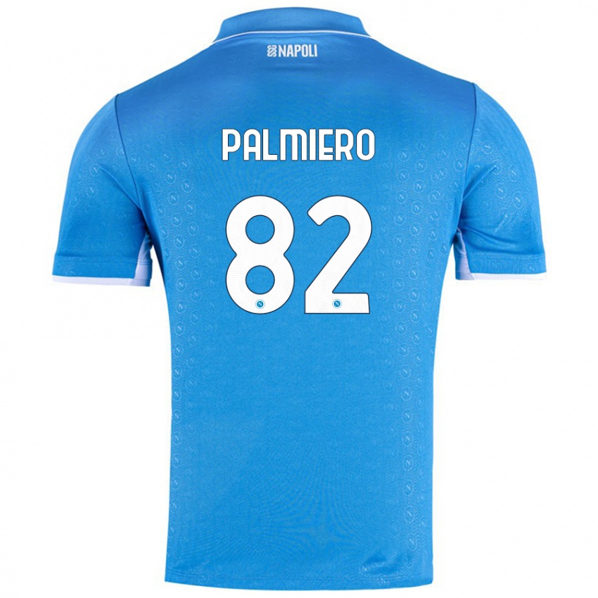 Kinder Luca Palmiero #82 Himmelblau Heimtrikot Trikot 2024/25 T-Shirt