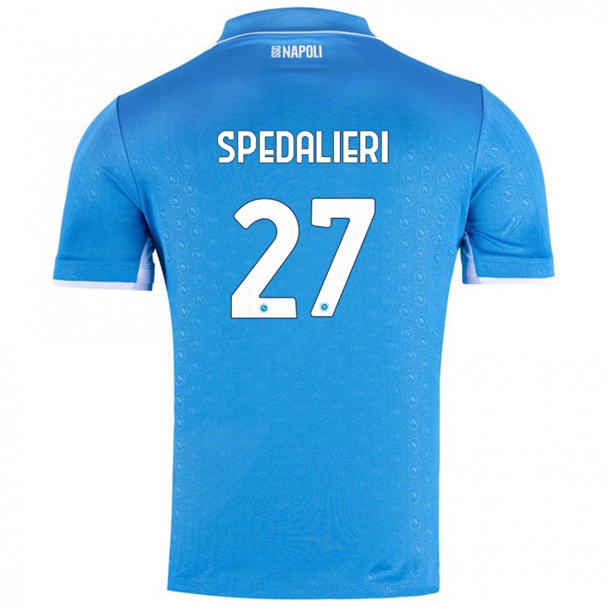 Kinder Johnatan Andrea Spedalieri #27 Himmelblau Heimtrikot Trikot 2024/25 T-Shirt