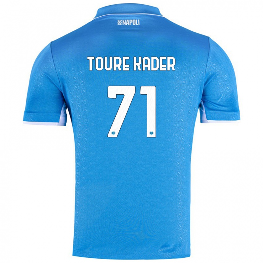 Kinder Aziz Toure Kader #71 Himmelblau Heimtrikot Trikot 2024/25 T-Shirt