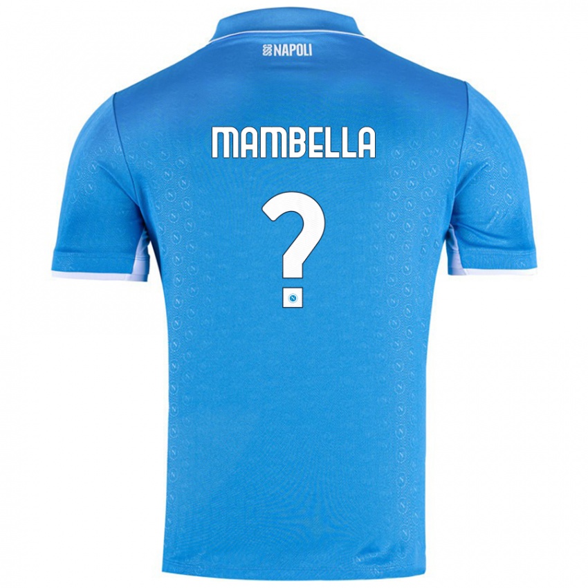 Kinder Andrea Mambella #0 Himmelblau Heimtrikot Trikot 2024/25 T-Shirt