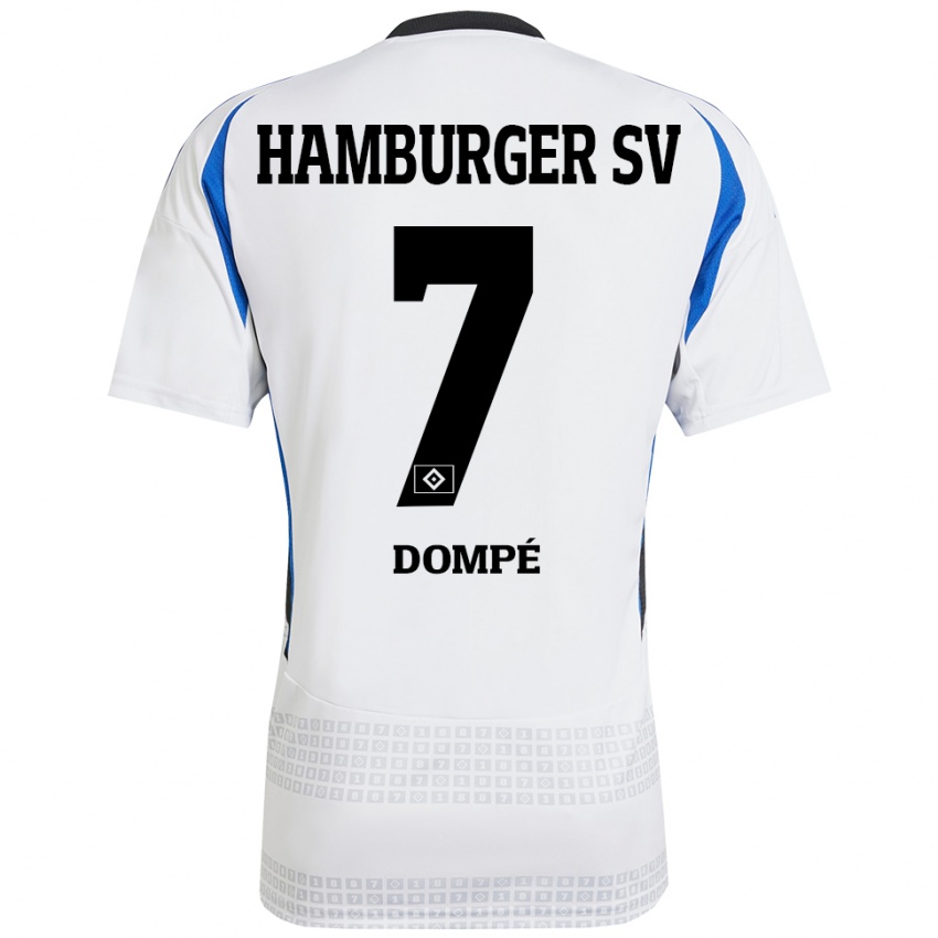 Kinder Jean-Luc Dompé #7 Weiß Blau Heimtrikot Trikot 2024/25 T-Shirt