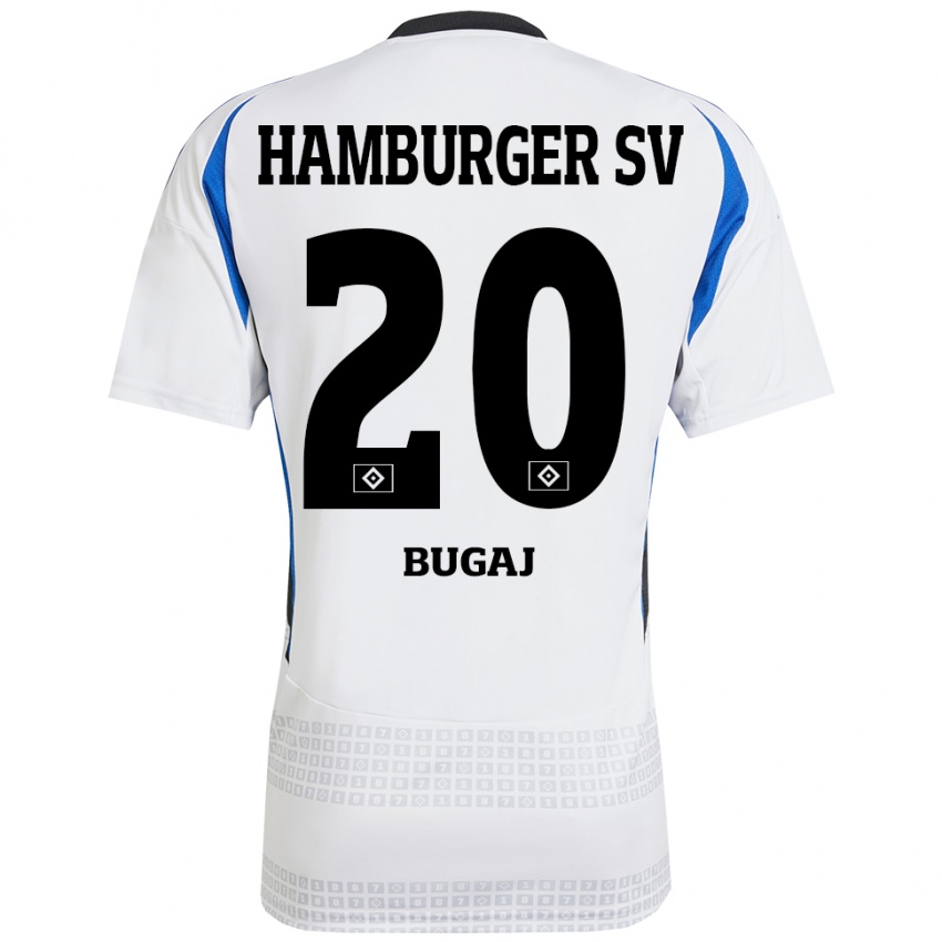 Kinder Jan-Luca Bugaj #20 Weiß Blau Heimtrikot Trikot 2024/25 T-Shirt