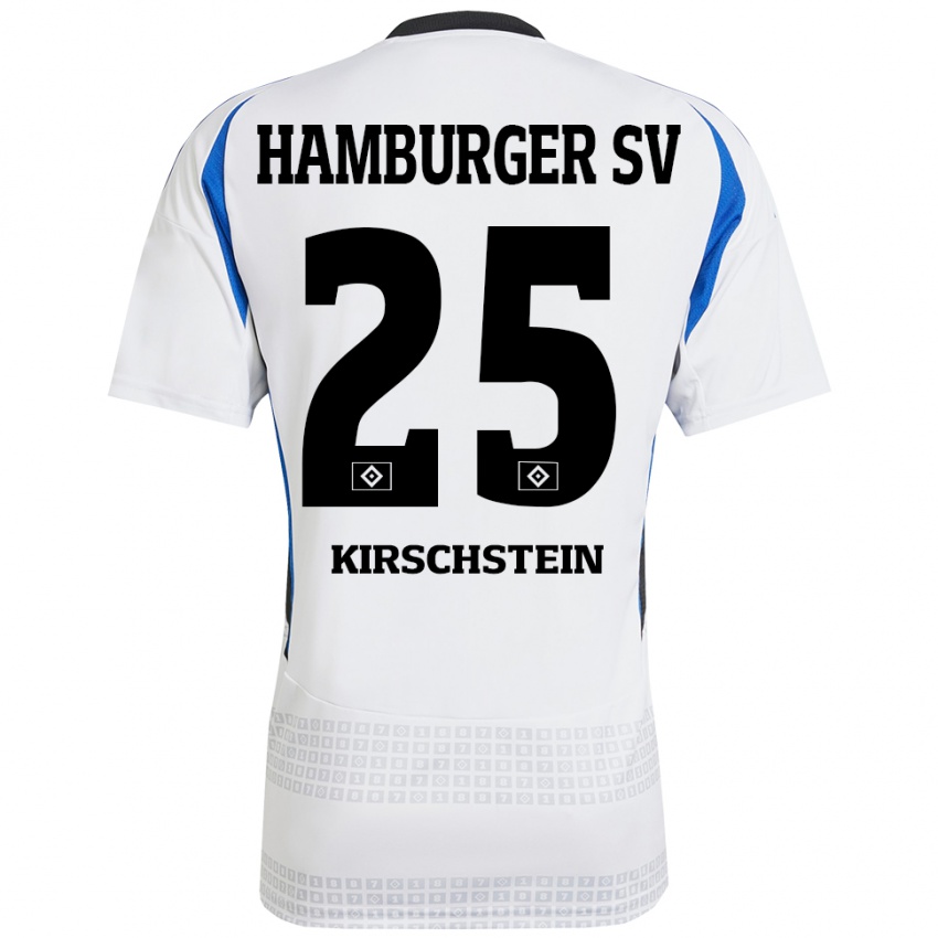 Kinder Merle Kirschstein #25 Weiß Blau Heimtrikot Trikot 2024/25 T-Shirt