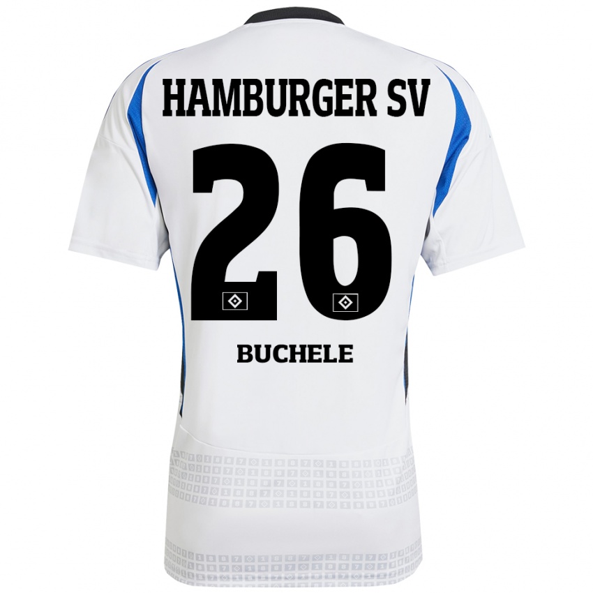 Kinder Mia Büchele #26 Weiß Blau Heimtrikot Trikot 2024/25 T-Shirt