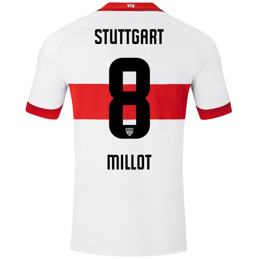 Kinder Enzo Millot #8 Weiß Rot Heimtrikot Trikot 2024/25 T-Shirt