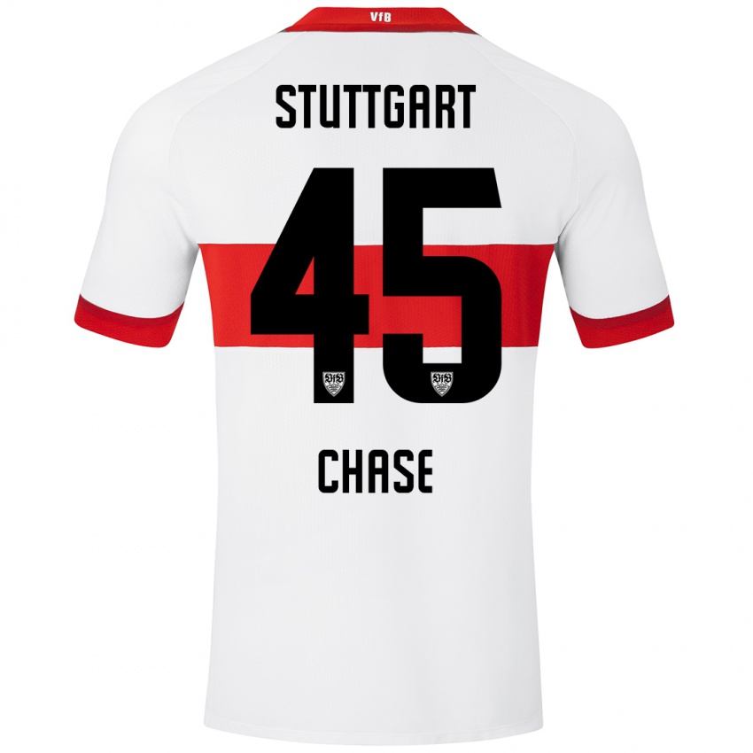 Kinder Anrie Chase #45 Weiß Rot Heimtrikot Trikot 2024/25 T-Shirt