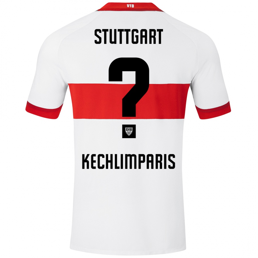 Kinder Ioannis Kechlimparis #0 Weiß Rot Heimtrikot Trikot 2024/25 T-Shirt