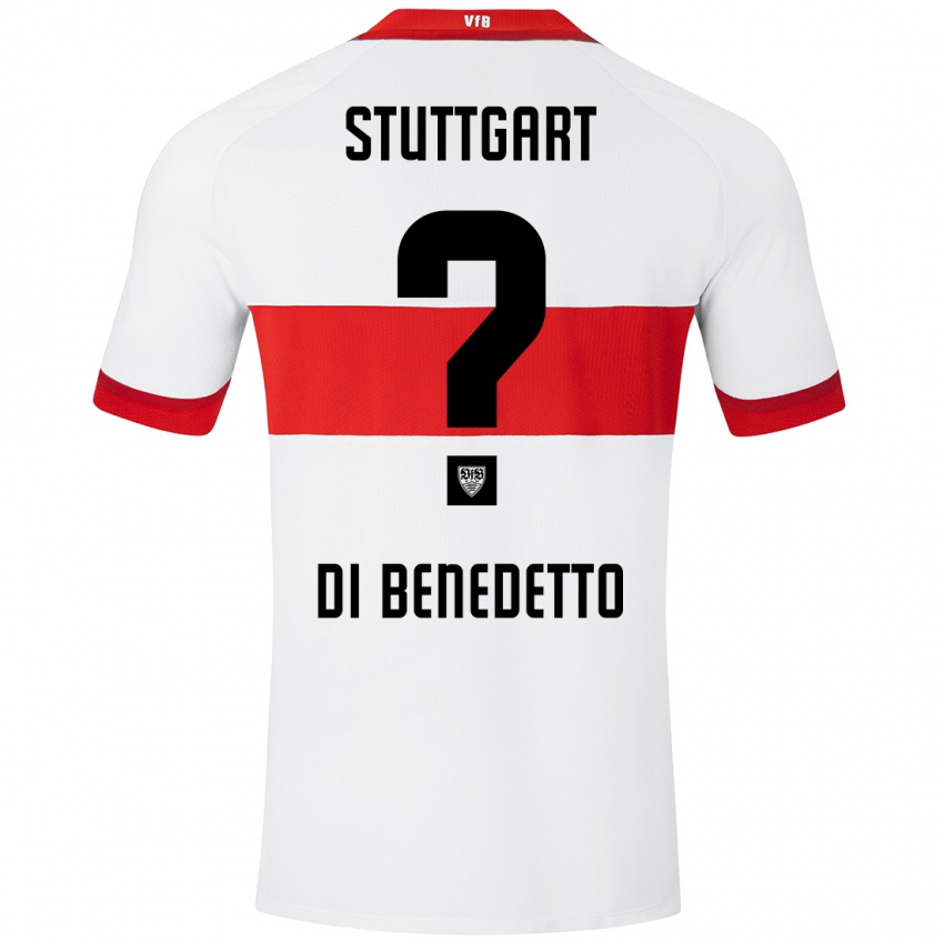 Kinder Massimo Di Benedetto #0 Weiß Rot Heimtrikot Trikot 2024/25 T-Shirt