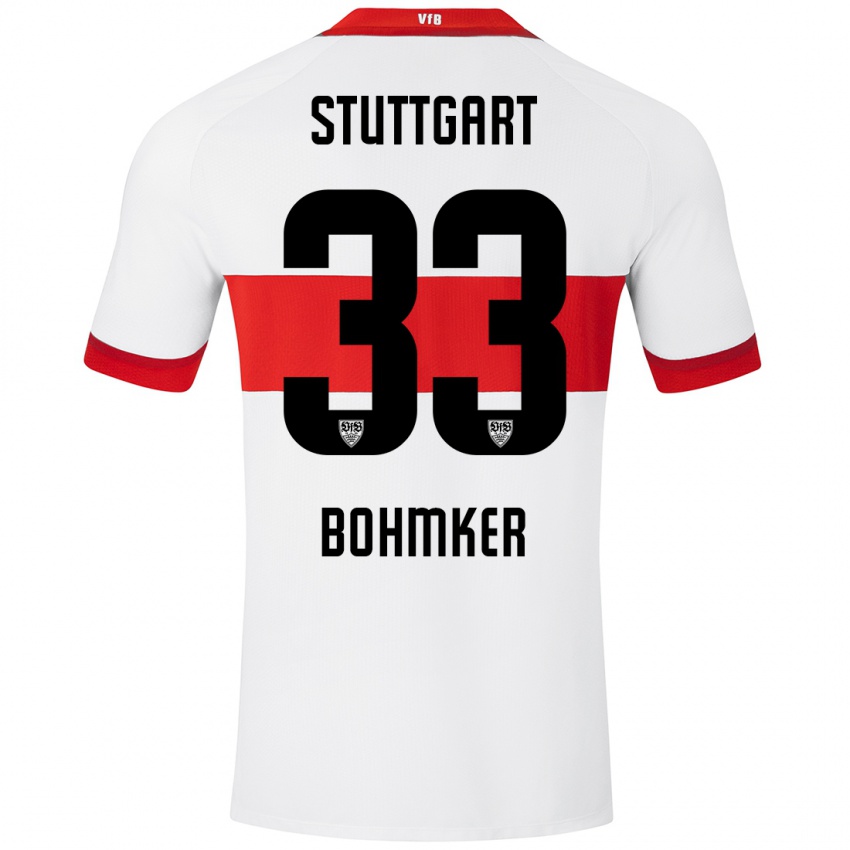 Kinder Finn Böhmker #33 Weiß Rot Heimtrikot Trikot 2024/25 T-Shirt