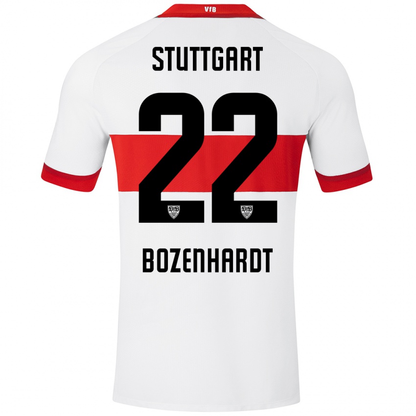 Kinder Laura Bozenhardt #22 Weiß Rot Heimtrikot Trikot 2024/25 T-Shirt