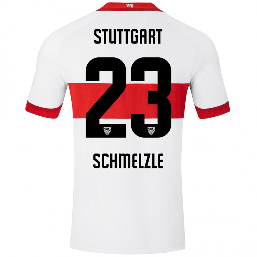 Kinder Marlen Schmelzle #23 Weiß Rot Heimtrikot Trikot 2024/25 T-Shirt