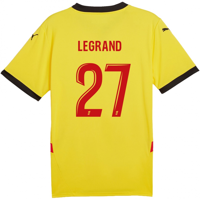 Kinder Bérénice Legrand #27 Gelb Rot Heimtrikot Trikot 2024/25 T-Shirt