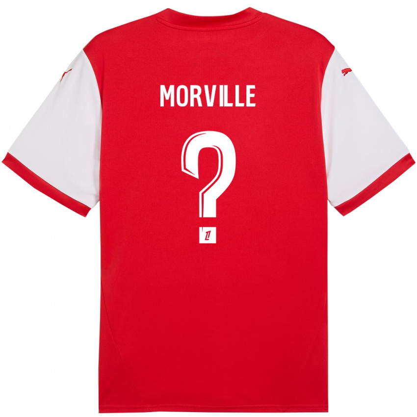 Kinder Matisse Morville #0 Rot Weiß Heimtrikot Trikot 2024/25 T-Shirt