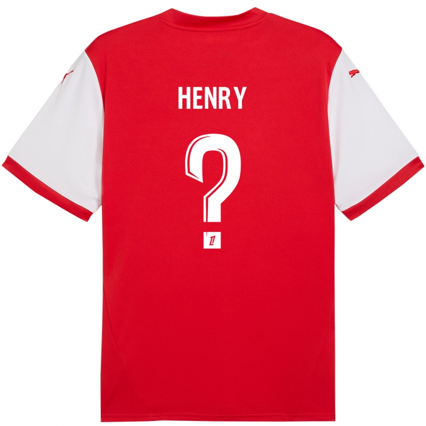 Kinder Kobi Henry #0 Rot Weiß Heimtrikot Trikot 2024/25 T-Shirt