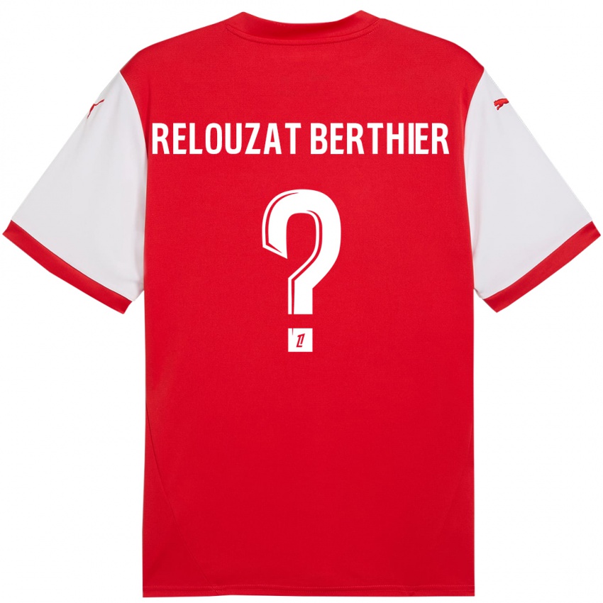 Kinder Maxime Relouzat Berthier #0 Rot Weiß Heimtrikot Trikot 2024/25 T-Shirt