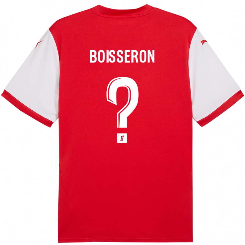 Kinder Jawad Boisseron #0 Rot Weiß Heimtrikot Trikot 2024/25 T-Shirt