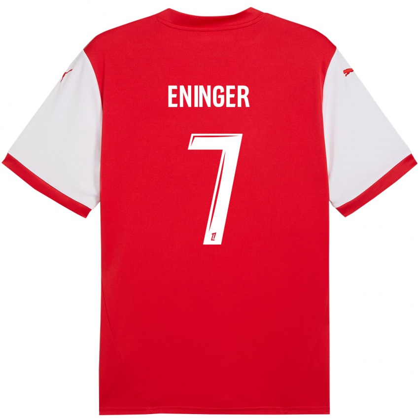 Kinder Thelma Eninger #7 Rot Weiß Heimtrikot Trikot 2024/25 T-Shirt